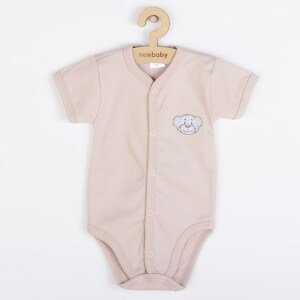 Kojenecké bavlněné celorozepínací body New Baby BrumBrum old pink, vel. 68 (4-6m)