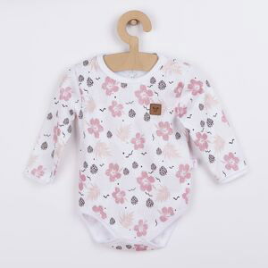 Kojenecké body s dlouhým rukávem Koala Flowers, vel. 62 (3-6m)