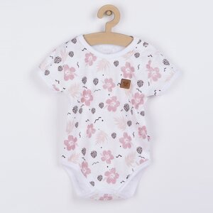 Kojenecké body s krátkým rukávem Koala Flowers, vel. 80 (9-12m)