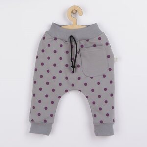 Kojenecké tepláčky Koala Dots šedá, vel. 80 (9-12m)