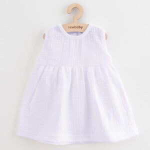 Kojenecké mušelínové šaty New Baby Elizabeth, vel. 56 (0-3m)