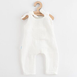 Kojenecké mušelínové lacláčky New Baby Soft dress béžová, vel. 80 (9-12m)