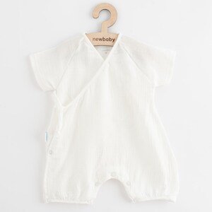 Letní kojenecký mušelínový overal New Baby Soft dress béžová, vel. 86 (12-18m)
