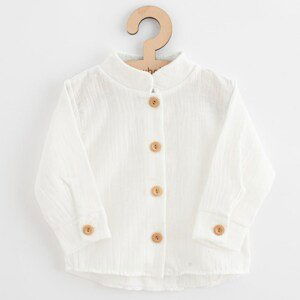 Kojenecká mušelínová košile New Baby Soft dress béžová, vel. 62 (3-6m)