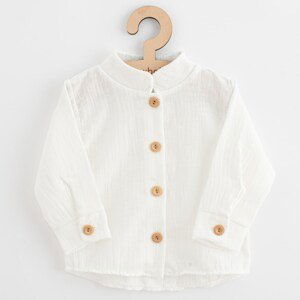 Kojenecká mušelínová košile New Baby Soft dress béžová, vel. 74 (6-9m)