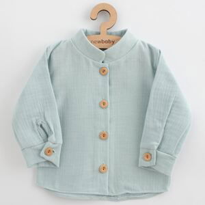 Kojenecká mušelínová košile New Baby Soft dress mátová, vel. 80 (9-12m)