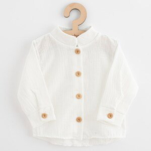 Kojenecká mušelínová košile New Baby Soft dress béžová, vel. 86 (12-18m)