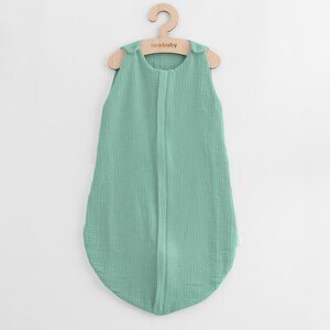 Mušelínový spací vak pro miminka New Baby zelený, vel. 0-6 m