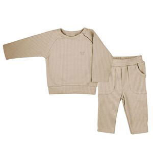 Kojenecké tričko s dlohým rukávem a tepláčky Koala Bello beige, vel. 80 (9-12m)