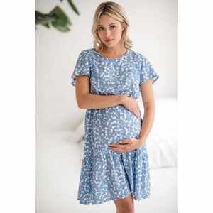 Těhotenské a kojící šaty Lovely Dress milk & love modrá, vel. S