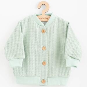 Kojenecký mušelínový kabátek New Baby Comfort clothes šalvějová, vel. 74 (6-9m)