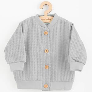 Kojenecký mušelínový kabátek New Baby Comfort clothes šedá, vel. 62 (3-6m)