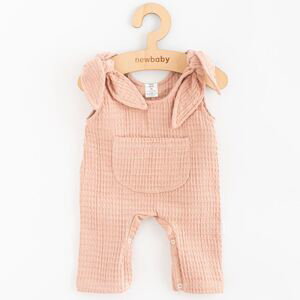 Kojenecké mušelínové lacláčky New Baby Comfort clothes růžová, vel. 62 (3-6m)