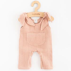 Kojenecké mušelínové lacláčky New Baby Comfort clothes růžová, vel. 68 (4-6m)