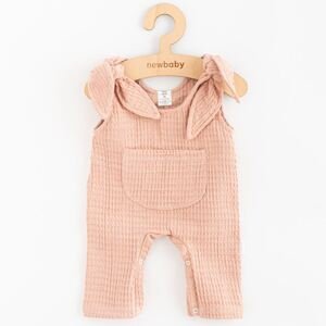 Kojenecké mušelínové lacláčky New Baby Comfort clothes růžová, vel. 80 (9-12m)