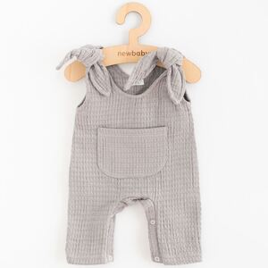 Kojenecké mušelínové lacláčky New Baby Comfort clothes šedá, vel. 74 (6-9m)