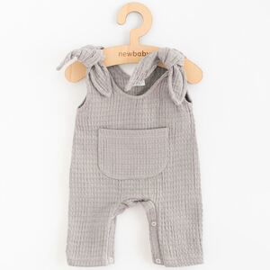 Kojenecké mušelínové lacláčky New Baby Comfort clothes šedá, vel. 86 (12-18m)