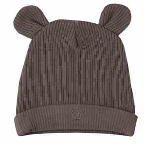 Kojenecká čepička Koala Pure brown, vel. 56 (0-3m)