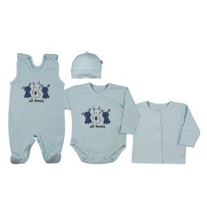 4-dílná kojenecká souprava Koala Rabbit blue, vel. 50