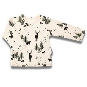 Kojenecká bavlněná košilka Nicol Bambi, vel. 56 (0-3m)