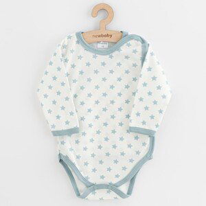 Kojenecké celorozepínací body New Baby Classic II hvězdy mátové, vel. 68 (4-6m)