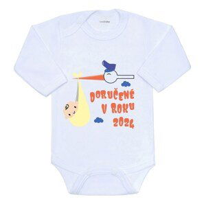 Body s potiskem New Baby Doručené v roku 2024, vel. 80 (9-12m)