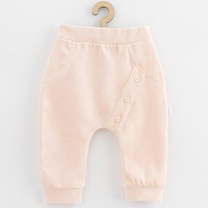 Kojenecké semiškové tepláčky New Baby Suede clothes světle růžová, vel. 62 (3-6m)