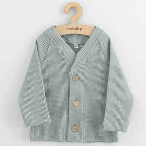 Kojenecký kabátek na knoflíky New Baby Luxury clothing Oliver šedý, vel. 56 (0-3m)