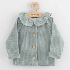 Kojenecký kabátek na knoflíky New Baby Luxury clothing Laura šedý, vel. 56 (0-3m)