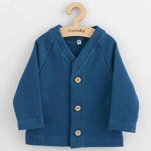 Kojenecký kabátek na knoflíky New Baby Luxury clothing Oliver modrý, vel. 62 (3-6m)