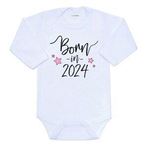 Body s potiskem New Baby Born in 2024 růžové, vel. 62 (3-6m)