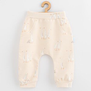 Kojenecké bavlněné tepláčky New Baby Husičky, vel. 74 (6-9m)