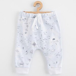 Dětské bavlněné kalhoty Jogger New Baby For Babies ocean, vel. 74 (6-9m)