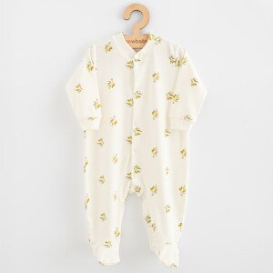 Kojenecký overal z organické bavlny New Baby Olivy, vel. 56 (0-3m)