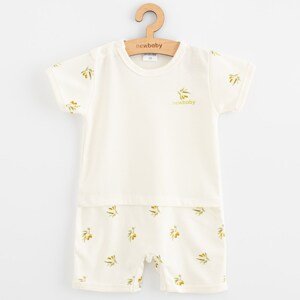 Kojenecký letní overal z organické bavlny New Baby Olivy, vel. 56 (0-3m)