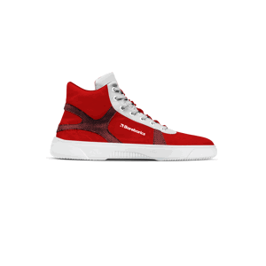 Barefoot tenisky Barebarics Hifly - Red & White 41