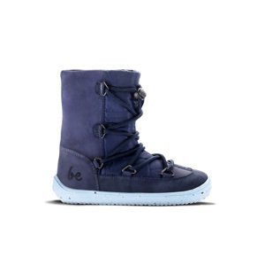 Dětské zimní barefoot boty Be Lenka Snowfox Kids 2.0 - Dark & Light Blue 25