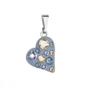 Přívěsek se Swarovski Elements modré srdíčko 54027.3 Denim,Přívěsek se Swarovski Elements modré srdíčko 54027.3 Denim