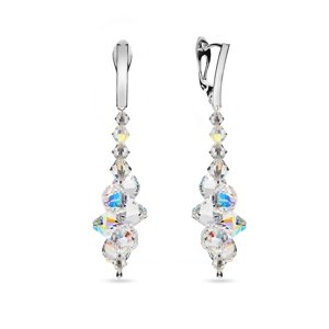 Náušnice se Swarovski Elements Bicone KW63015301AB měnivá,Náušnice se Swarovski Elements Bicone KW63015301AB měnivá