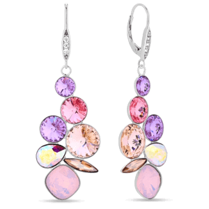 Náušnice se Swarovski Elements Florindi KA1122MIX1RW Rose Water Opal,Náušnice se Swarovski Elements Florindi KA1122MIX1RW Rose Water Opal