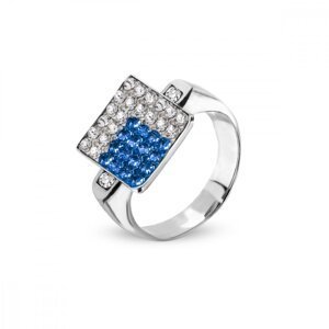 Prsten modrý se Swarovski Elements Kingdom PFM6CSA Sapphire 52,Prsten modrý se Swarovski Elements Kingdom PFM6CSA Sapphire 52