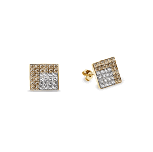 Náušnice zlaté se Swarovski Elements Kingdom Studs KGFM6GSC Golden Shadow,Náušnice zlaté se Swarovski Elements Kingdom Studs KGFM6GSC Golden Shadow