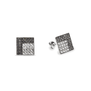 Náušnice šedé se Swarovski Elements Kingdom Studs KFM6SNC Silver Night,Náušnice šedé se Swarovski Elements Kingdom Studs KFM6SNC Silver Night