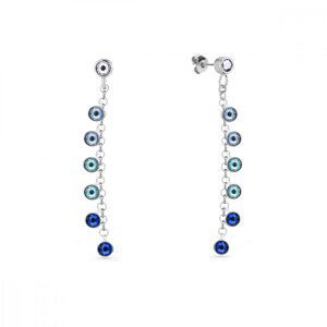 Náušnice modré se Swarovski Elements Milipedo KCROLO2038CB Capri Blue,Náušnice modré se Swarovski Elements Milipedo KCROLO2038CB Capri Blue