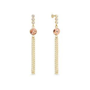 Náušnice oranžové se Swarovski Elements Ballena KCG1122SS29LP Light Peach,Náušnice oranžové se Swarovski Elements Ballena KCG1122SS29LP Light Peach