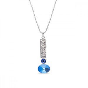 Náhrdelník modrý se Swarovski Elements Lingo NFM4122CRBD Royal Blue DeLite,Náhrdelník modrý se Swarovski Elements Lingo NFM4122CRBD Royal Blue DeLite