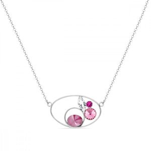 Náhrdelník růžový se Swarovski Elements Artesia NO2201MIX1CR Rose,Náhrdelník růžový se Swarovski Elements Artesia NO2201MIX1CR Rose