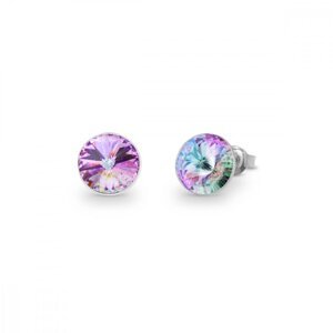 Náušnice fialové Rivoli se Swarovski Elements Sweet Candy Studs K1122SS39VL Vitrail Light 8 mm,Náušnice fialové Rivoli se Swarovski Elements Sweet Can