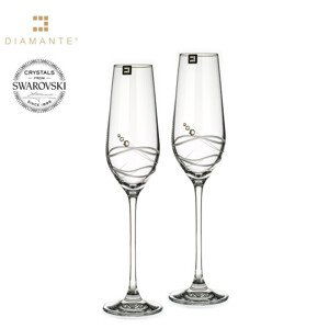 Sklenice flétny na sekt se Swarovski Elements Venezia 230 ml,Sklenice flétny na sekt se Swarovski Elements Venezia 230 ml