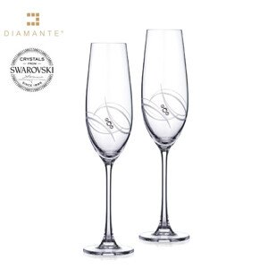 Sklenice flétny na sekt se Swarovski Elements Atlantis 260 ml balení 2 ks,Sklenice flétny na sekt se Swarovski Elements Atlantis 260 ml balení 2 ks